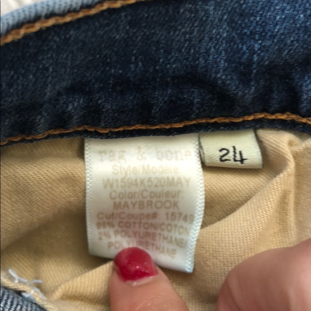 NEW • Rag & Bone • Crop Flare Jean Maybrook Blue - Picture 7 of 8